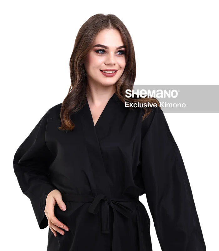 Baskılı Kuaför Kimono