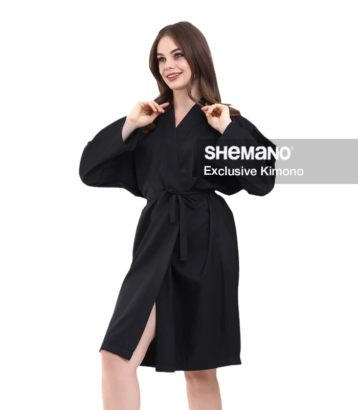 Baskılı Kuaför Kimono