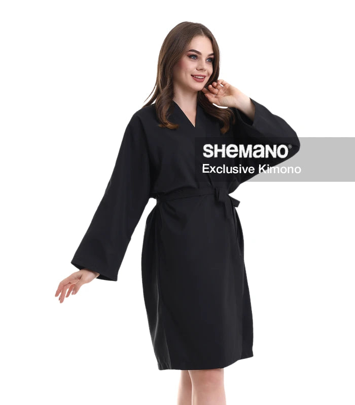 Baskılı Kuaför Kimono