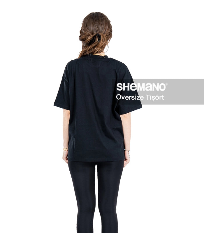 Baskılı Oversize Tişört