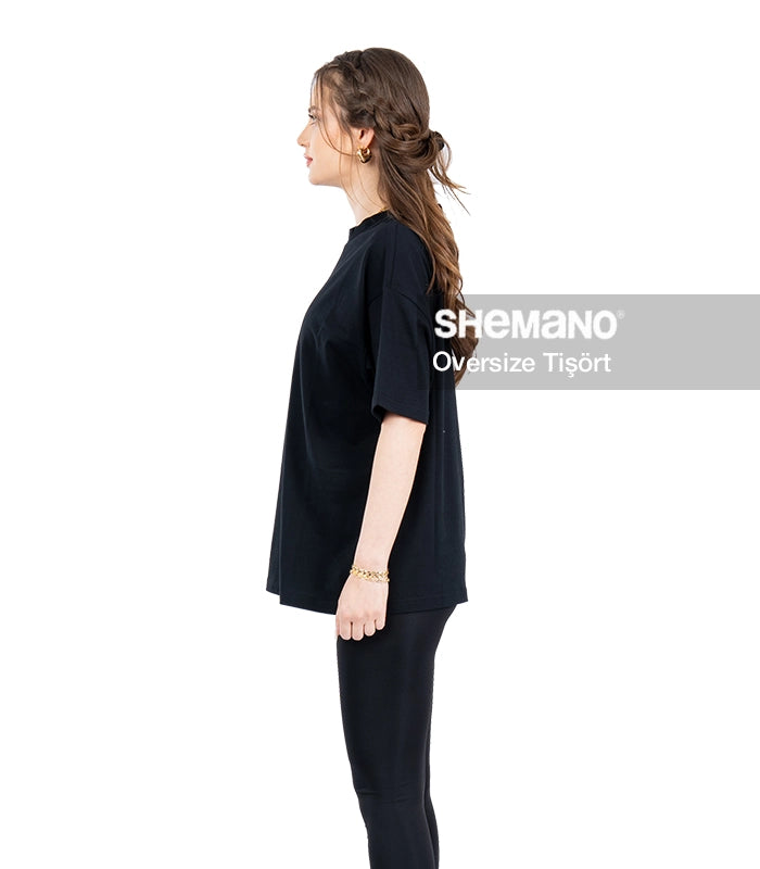 Baskılı Oversize Tişört