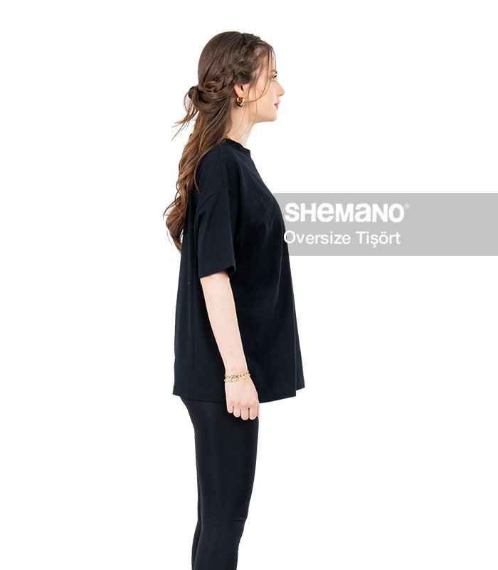 Baskılı Oversize Tişört