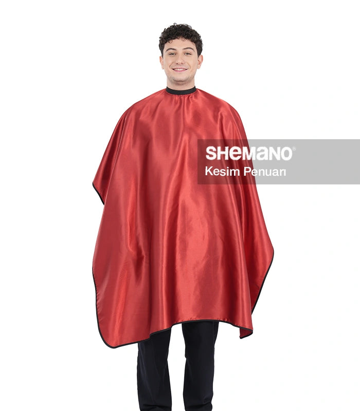 Berber İçin Logolu Saç Kesim Önlüğü