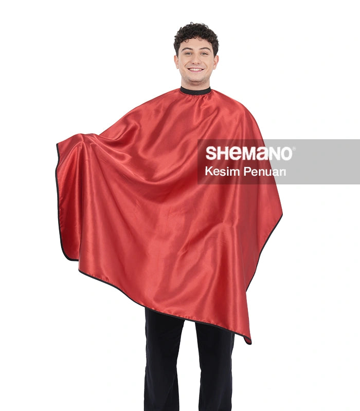 Berber İçin Logolu Saç Kesim Önlüğü