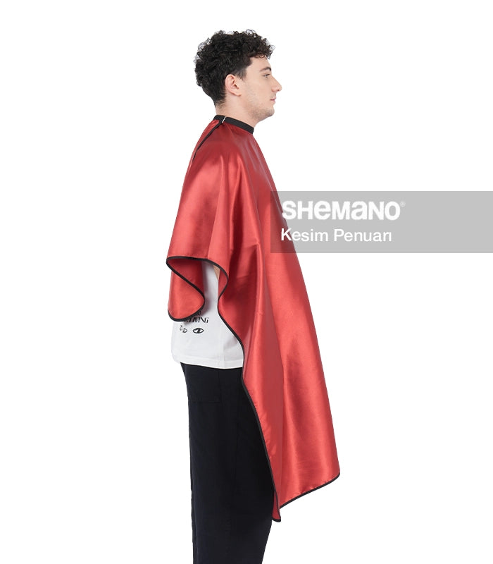 Berber İçin Logolu Saç Kesim Önlüğü