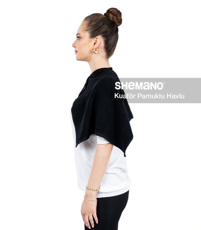 Çıtçıtlı Yaka Kuaför Havlusu