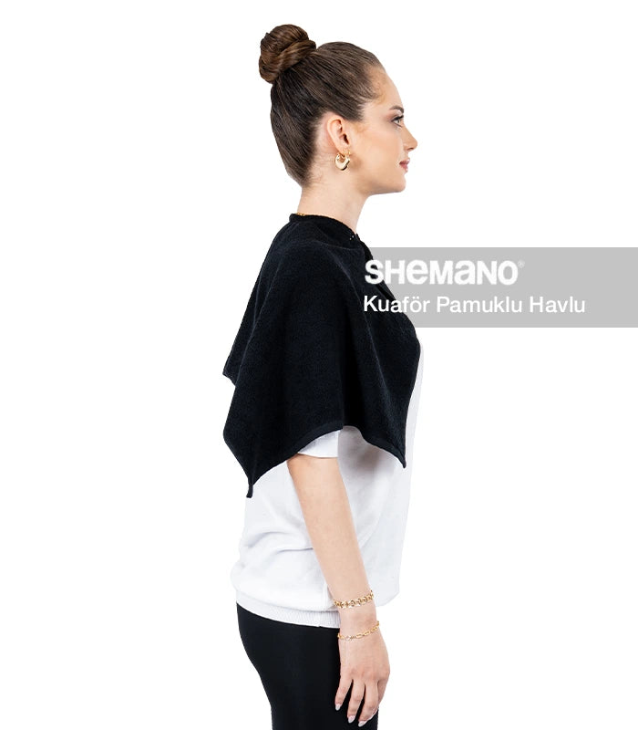 Çıtçıtlı Yaka Kuaför Havlusu