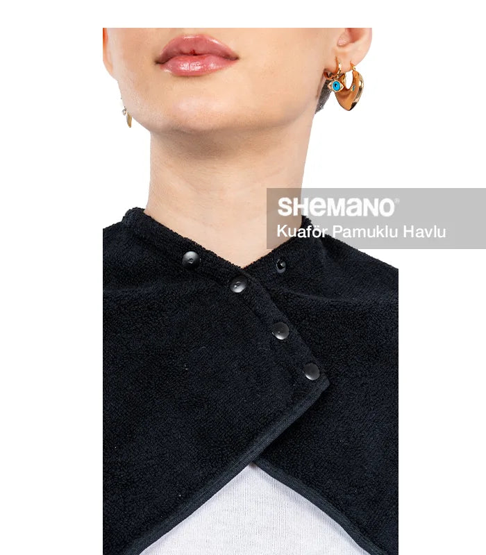 Çıtçıtlı Yaka Kuaför Havlusu