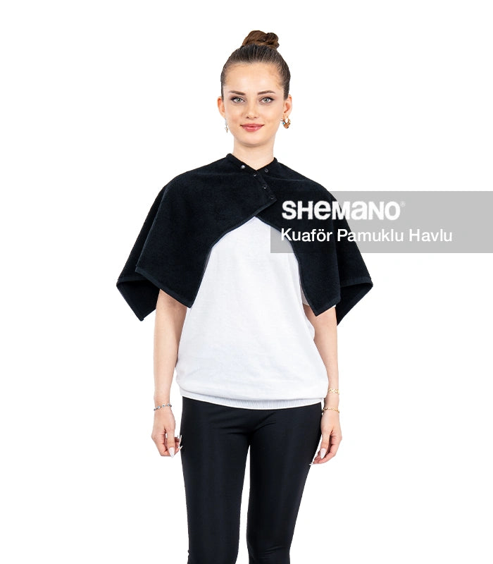 Çıtçıtlı Yaka Kuaför Havlusu