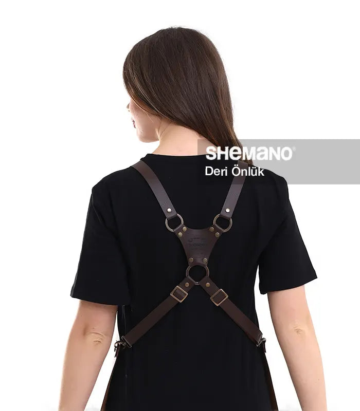 Deri Kuaför Önlüğü