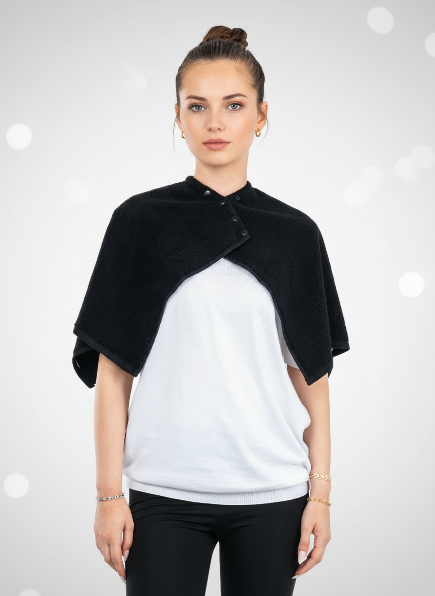 Çıtçıtlı Yaka Kuaför Havlusu