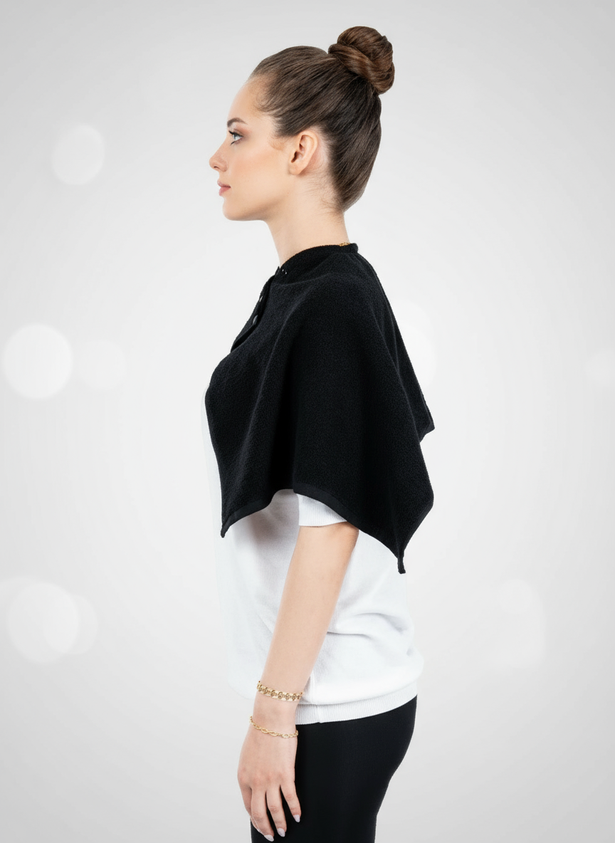 Çıtçıtlı Yaka Kuaför Havlusu