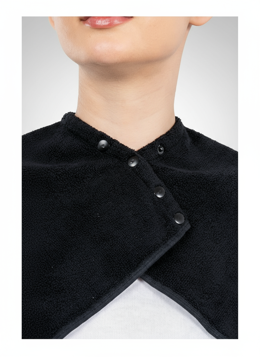 Çıtçıtlı Yaka Kuaför Havlusu