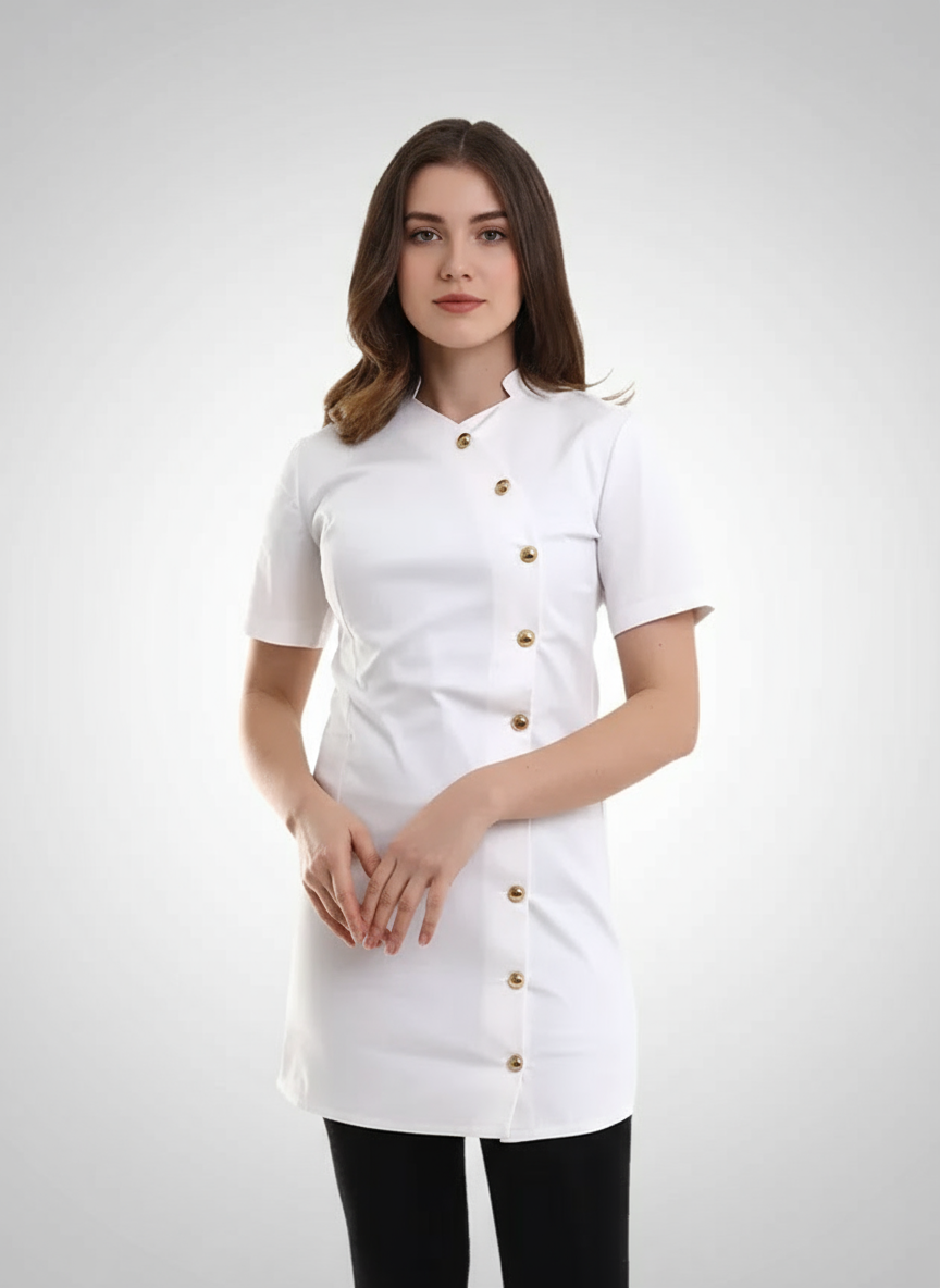 Estetisyen Uniforma Beyaz
