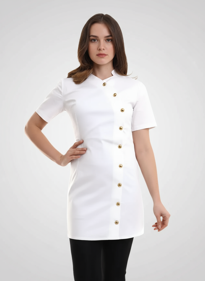 Estetisyen Uniforma Beyaz