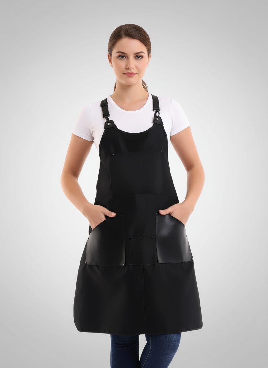 Geri Dönüştürülmüş Kumaş Kuaför Önlüğü