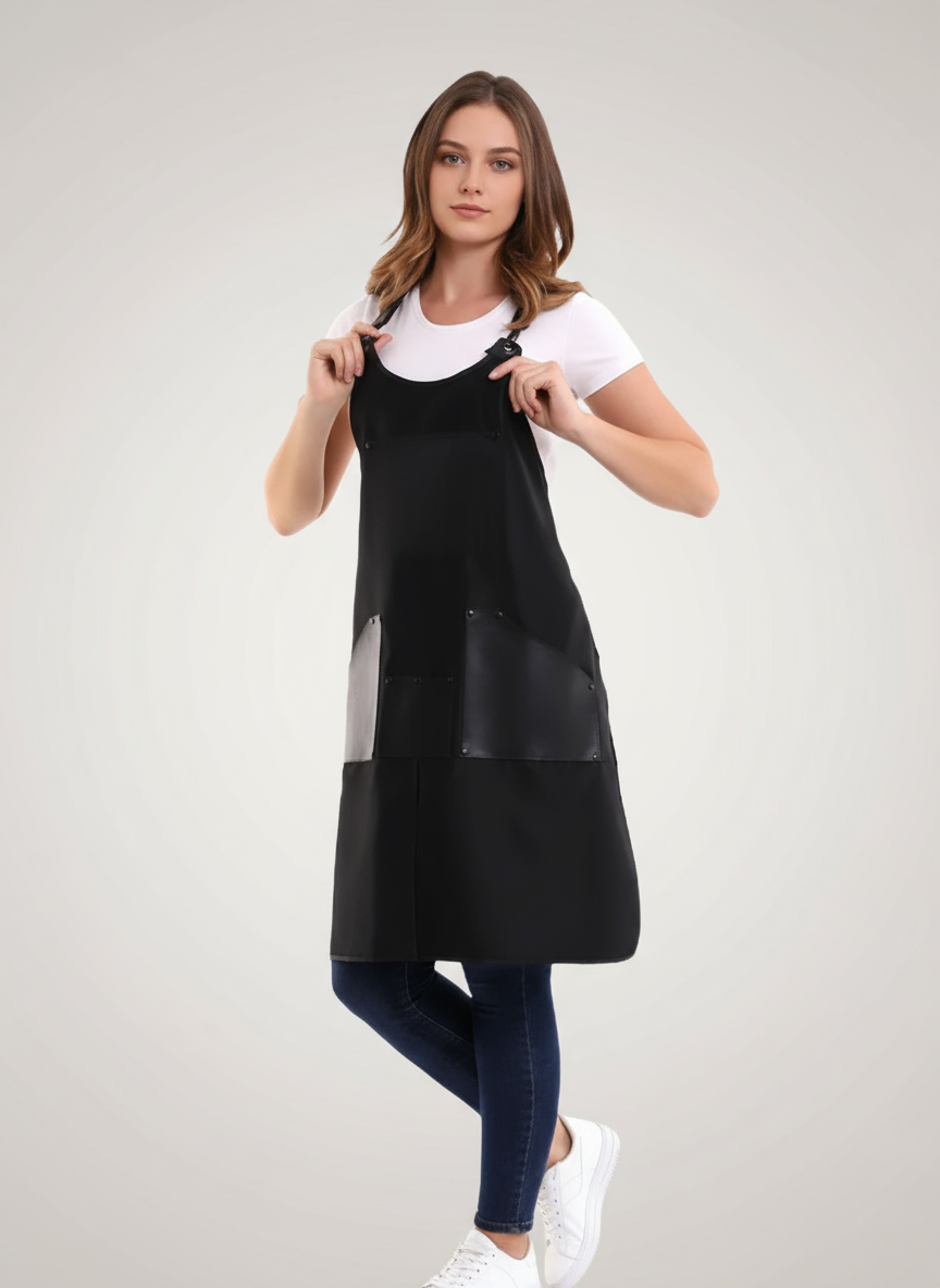 Geri Dönüştürülmüş Kumaş Kuaför Önlüğü