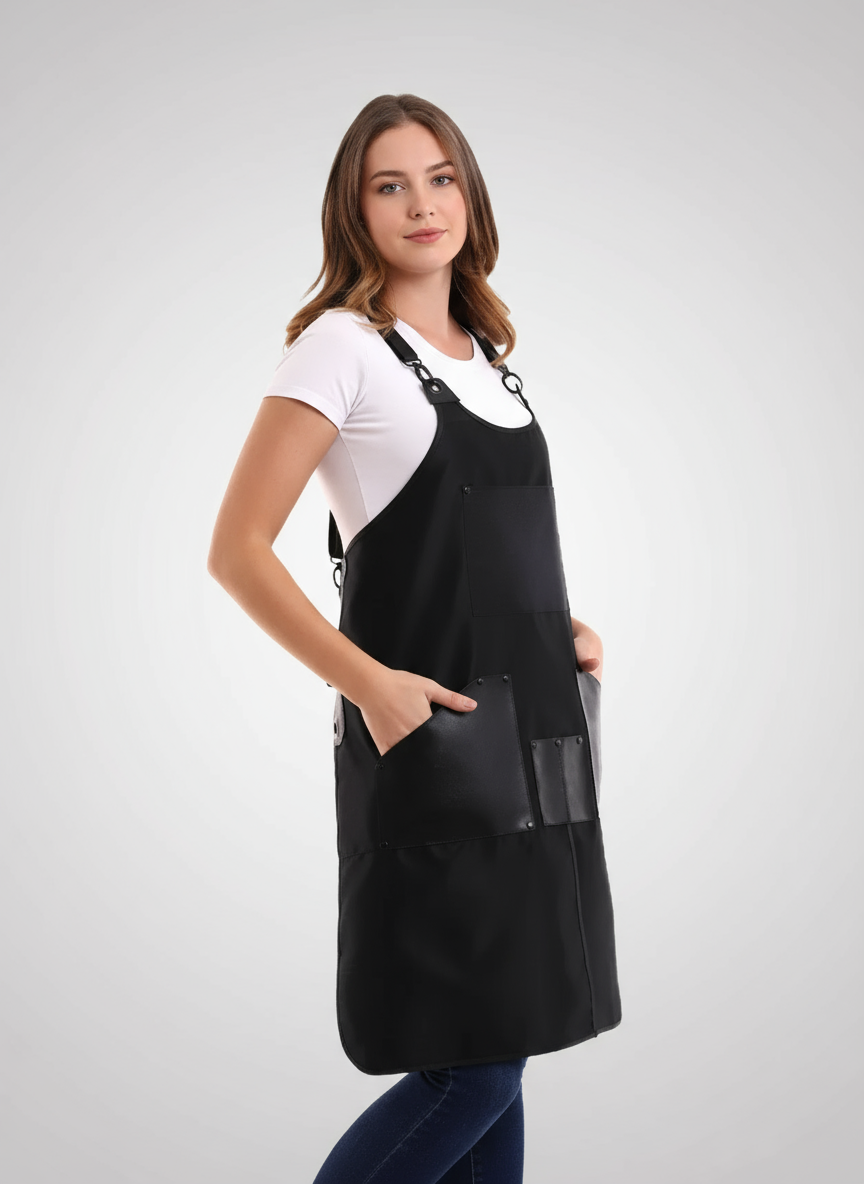 Geri Dönüştürülmüş Kumaş Kuaför Önlüğü