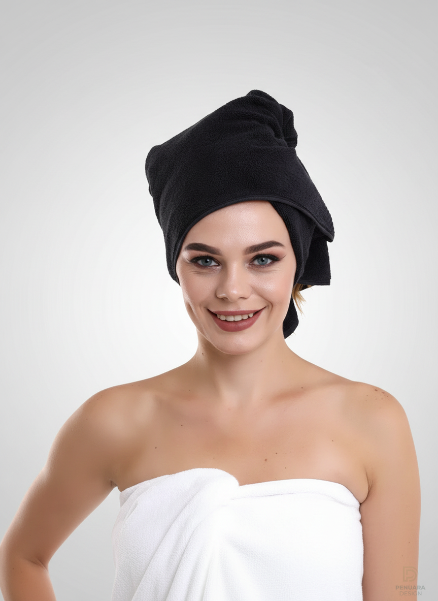 Siyah Berber Havlusu