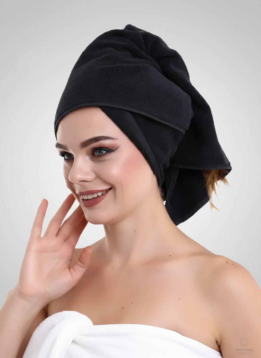 Siyah Berber Havlusu