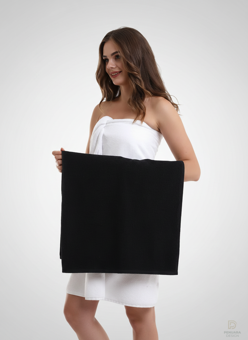 Siyah Berber Havlusu