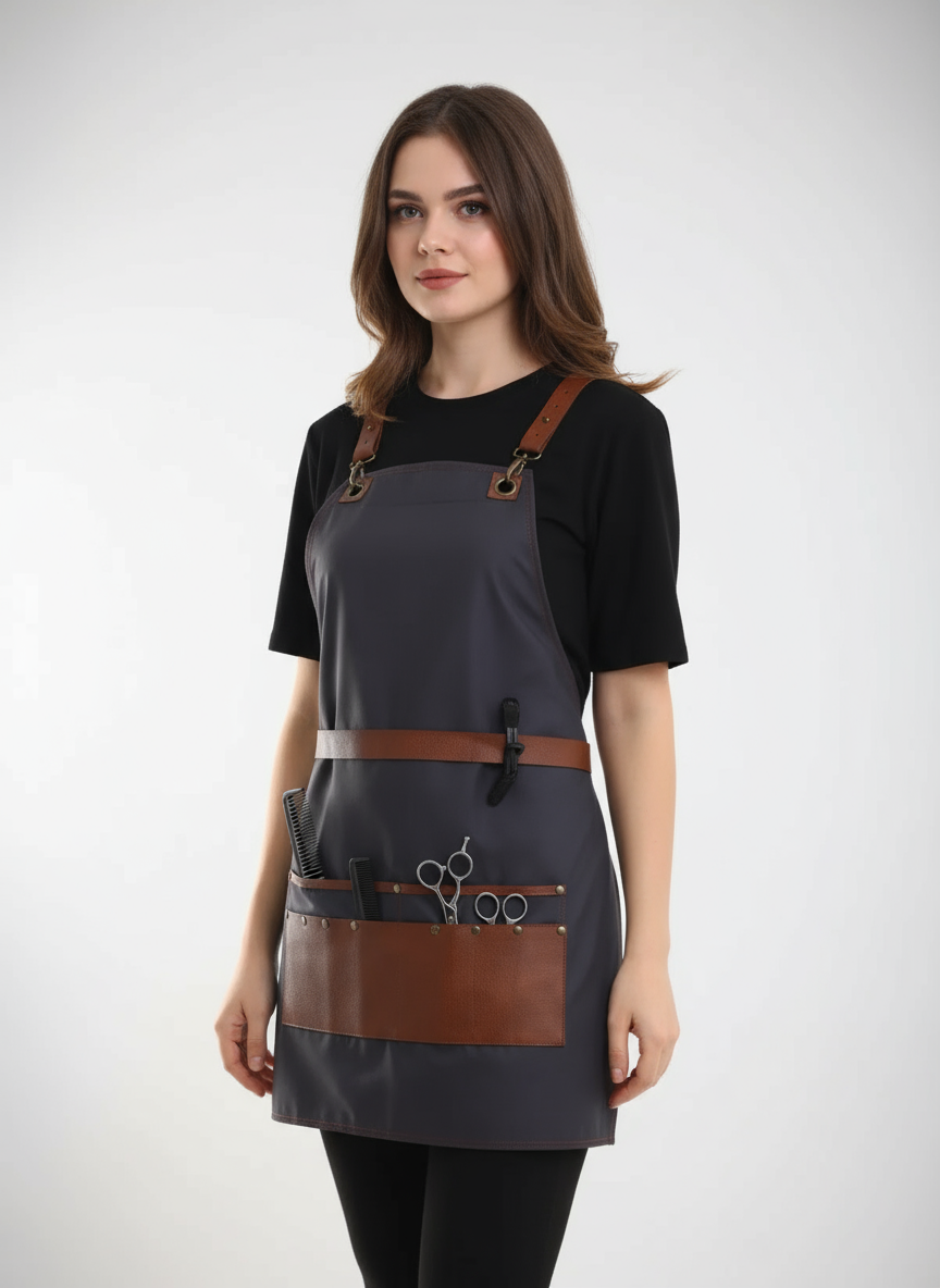 Baskılı Kuaför Boya Önlüğü