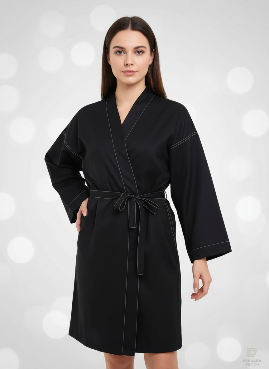 Baskılı Kuaför Kimono