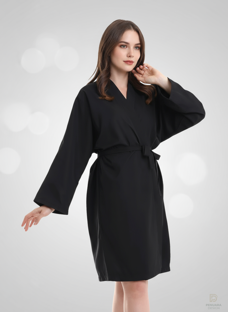 Baskılı Kuaför Kimono