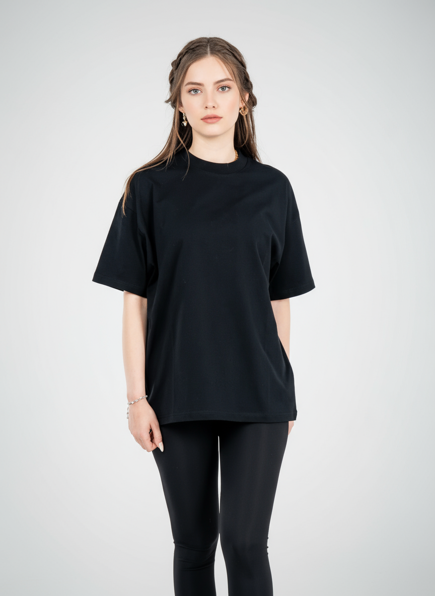 Baskılı Oversize Tişört