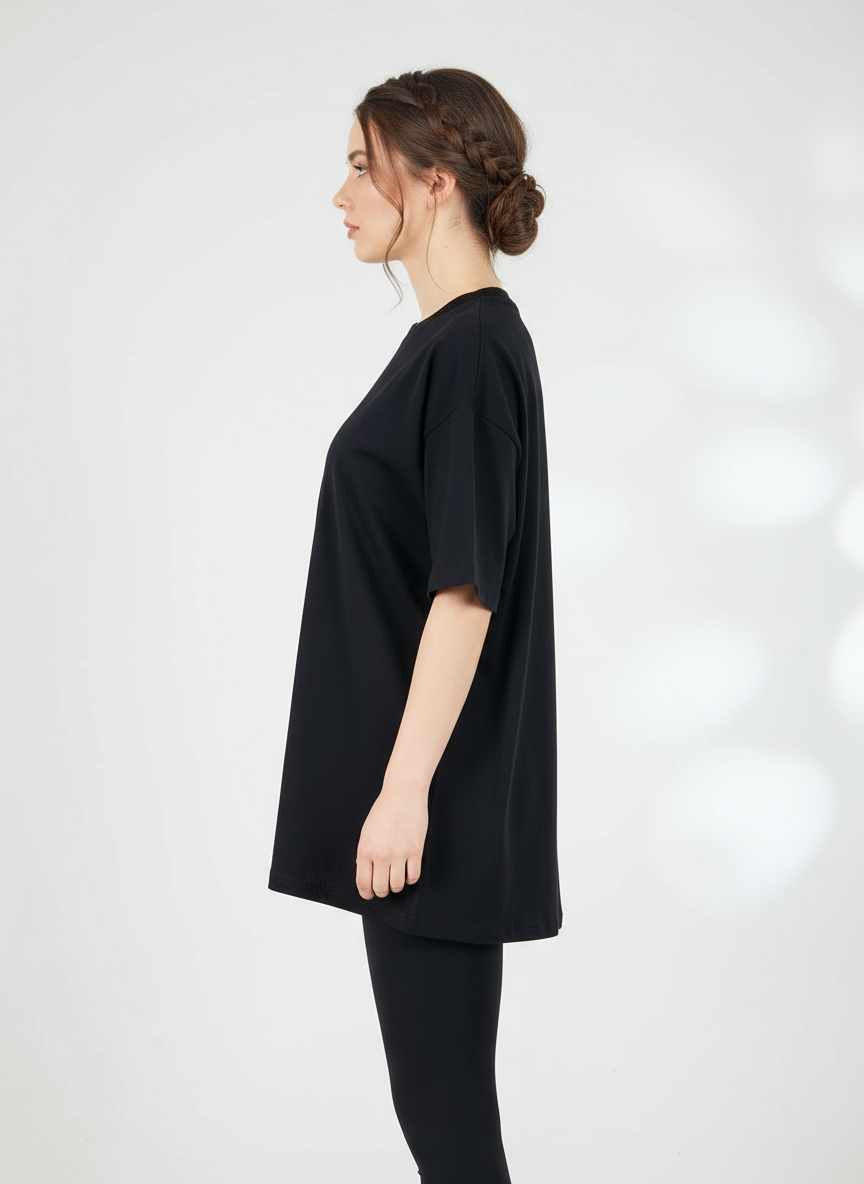 Baskılı Oversize Tişört