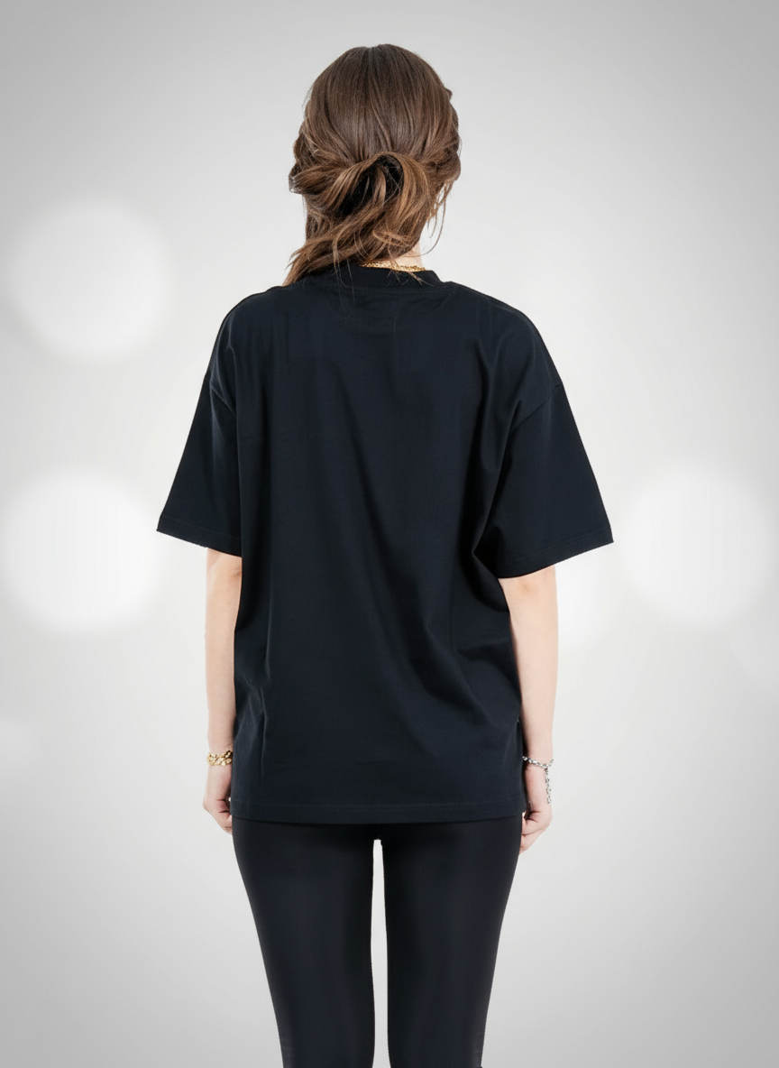 Baskılı Oversize Tişört