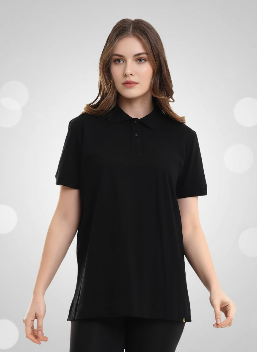 Baskılı Polo Yaka Tişört