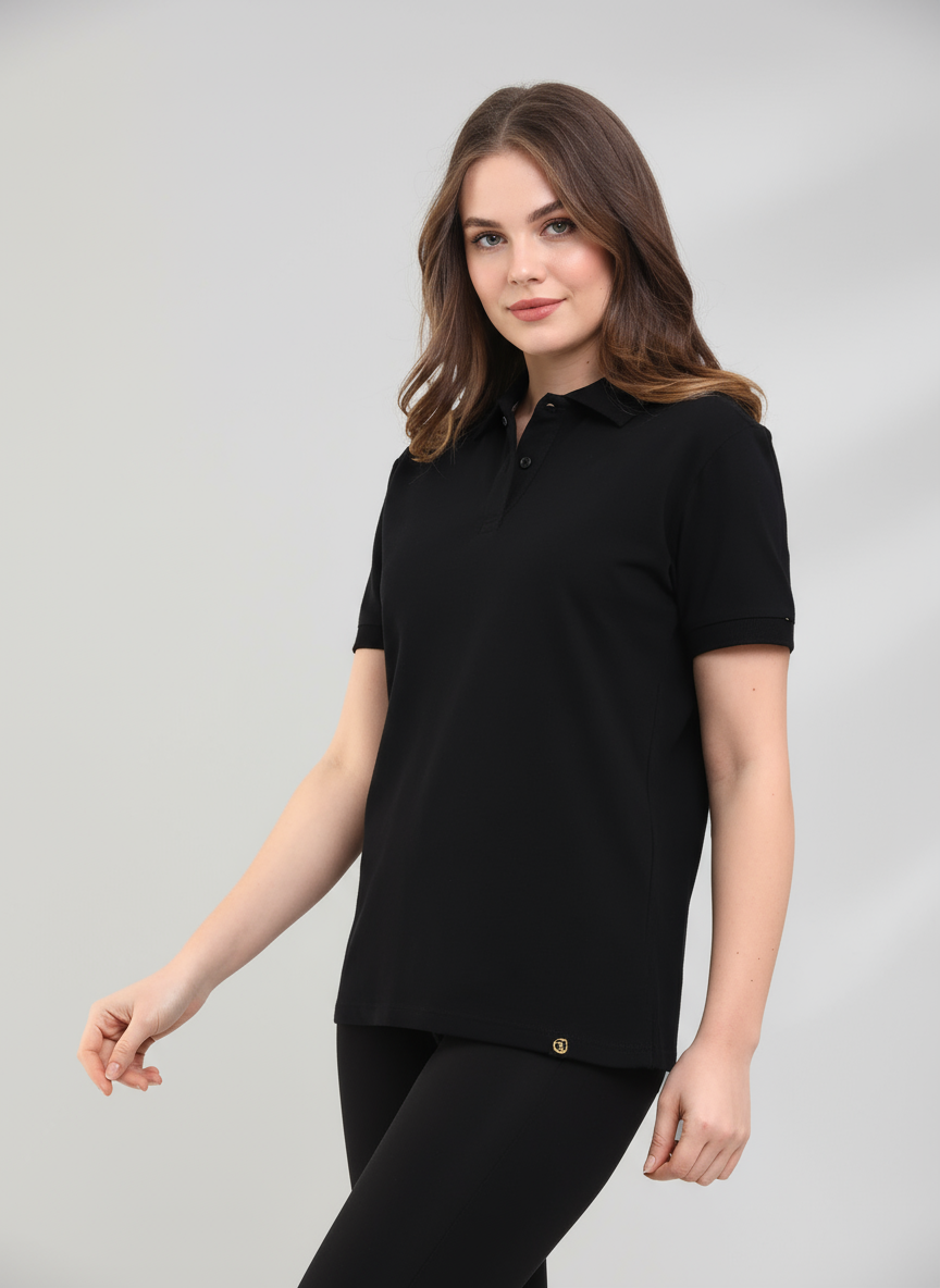 Baskılı Polo Yaka Tişört