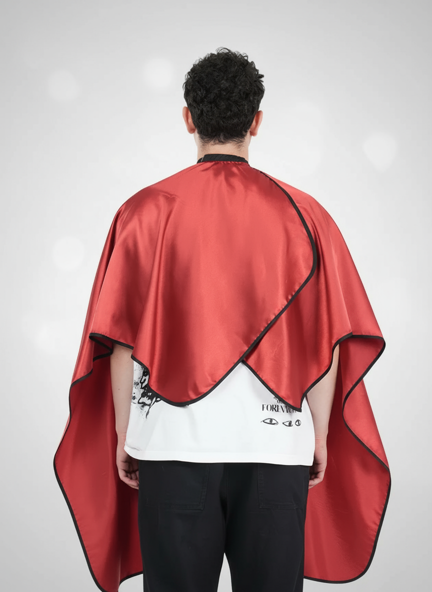 Berber İçin Logolu Saç Kesim Önlüğü