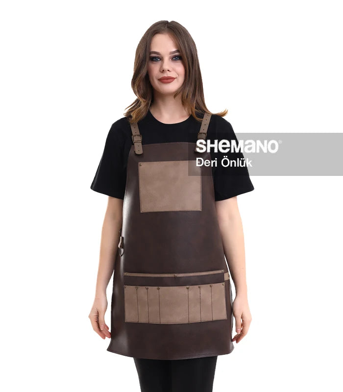 Kişiye Özel Logolu Deri Önlük