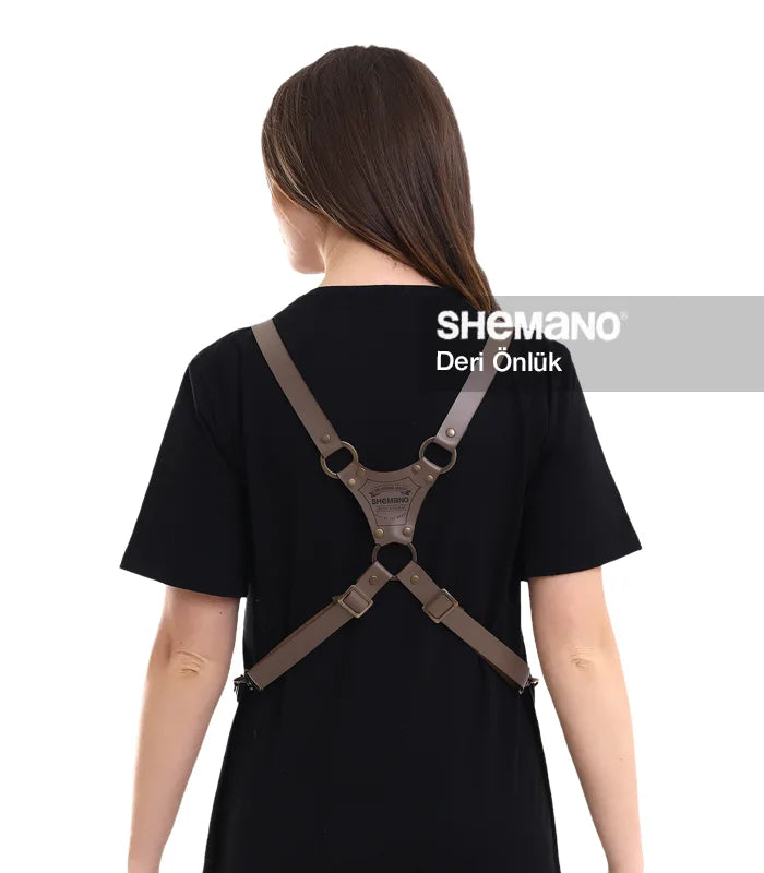 Kişiye Özel Logolu Deri Önlük