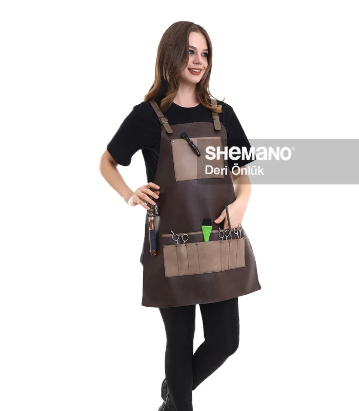 Kişiye Özel Logolu Deri Önlük