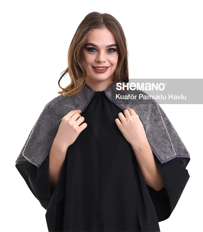 Kuaför Havlusu Çıtçıtlı Yakalı