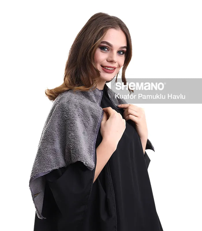 Kuaför Havlusu Çıtçıtlı Yakalı