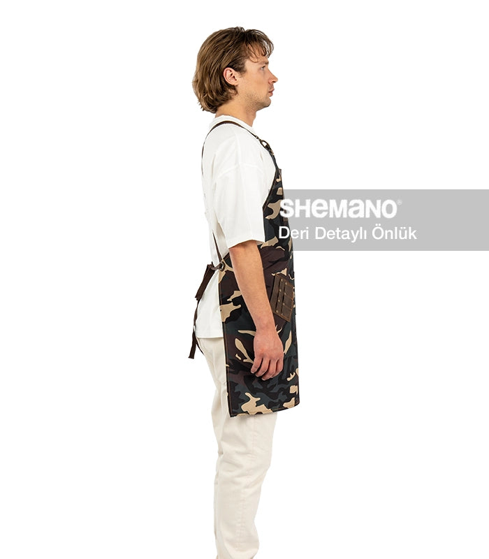 Kuaför Tasarım Önlüğü Kamuflaj