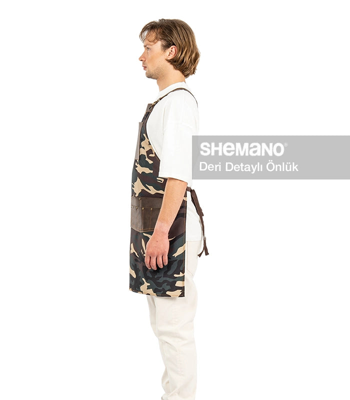 Kuaför Tasarım Önlüğü Kamuflaj