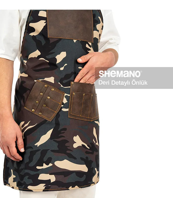 Kuaför Tasarım Önlüğü Kamuflaj