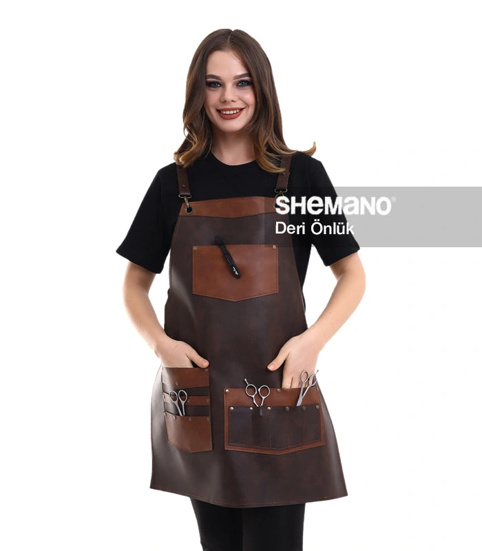 Kuaförler İçin Deri Önlük