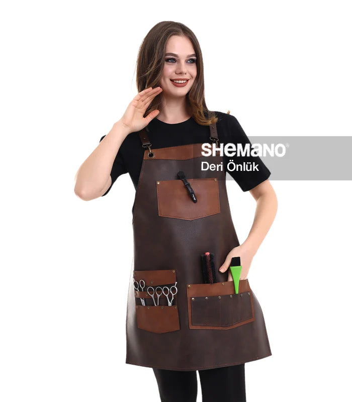 Kuaförler İçin Deri Önlük