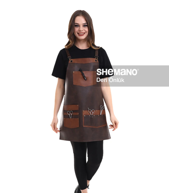 Kuaförler İçin Deri Önlük