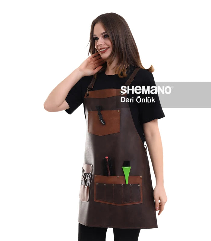 Kuaförler İçin Deri Önlük