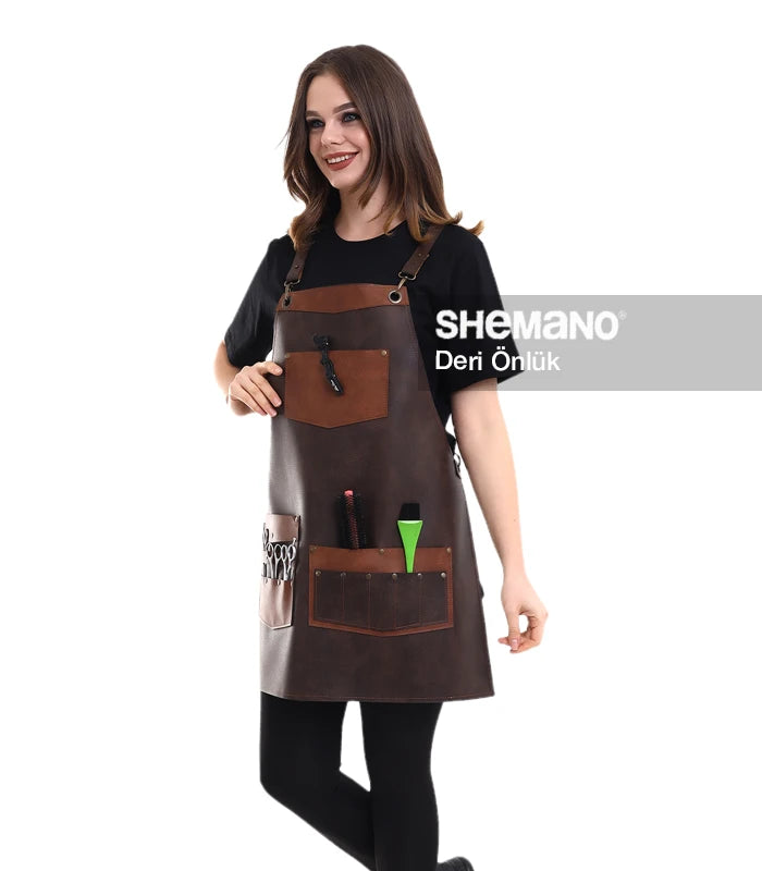 Kuaförler İçin Deri Önlük