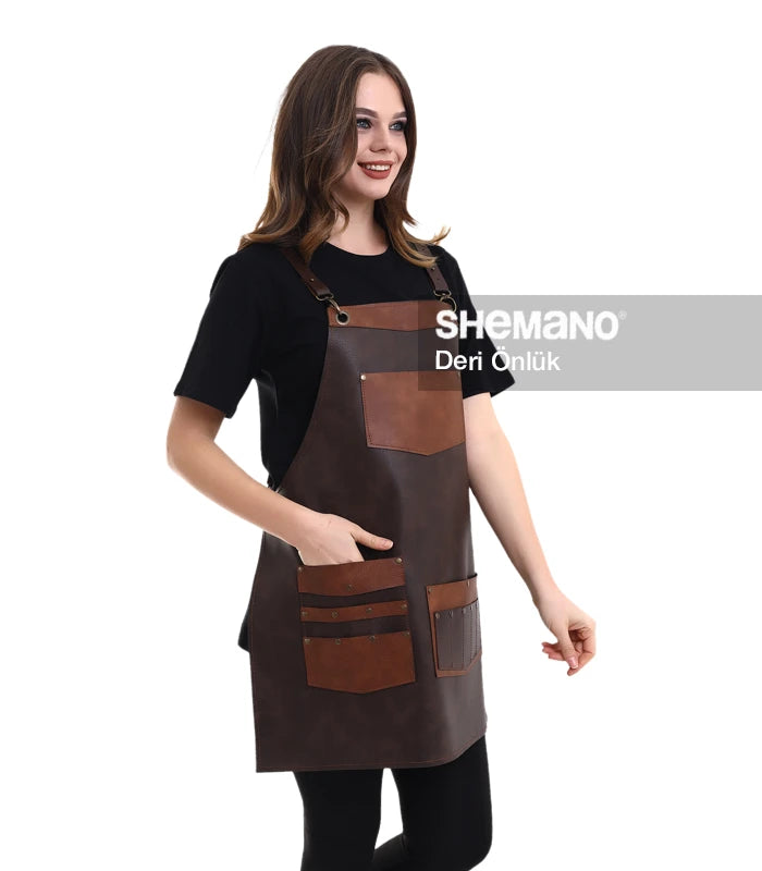 Kuaförler İçin Deri Önlük