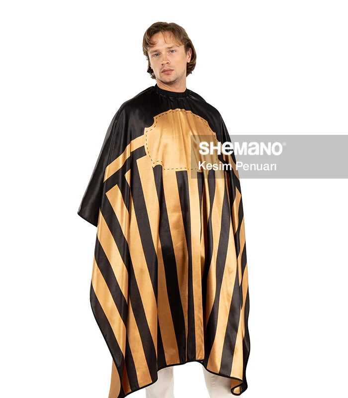 Logo Baskılı Saç Kesim Penuarı