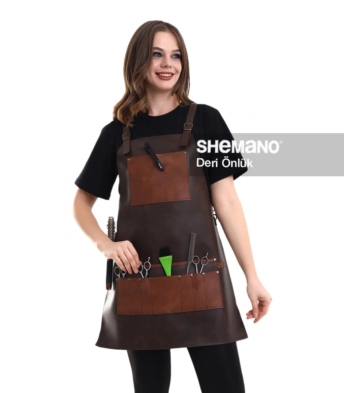 Özel Logolu Deri Önlük